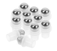 COOPHYA de de Rodillo de Acero Inoxidable Tapas a Prueba de Fugas 20 Piezas Compatibles Cuello de 16 Mm para Botellas Roll-on Recargables para Uso y Oficina