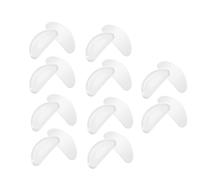 COOPHYA Fáciles de Aplicar y Prácticas 10 Pares de Almohadillas Nasales en Forma de D Antideslizantes de Silicona para Gafas de Ver para Marcos Ópticos
