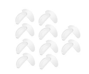 COOPHYA Fáciles de Aplicar y Prácticas 10 Pares de Almohadillas Nasales en Forma de D Antideslizantes de Silicona para Gafas de Ver para Marcos Ópticos