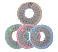 COOPHYA Funda para Asiento de Inodoro Peluda con Asa, 37 X 42 Cm, Almohadilla Térmica y Elástica para Baño, 4 Piezas, Lavable y Reutilizable, Adecuado para Uso Doméstico y Viajes