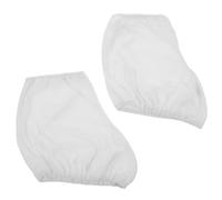COOPHYA Fundas Protectoras Botas de Terciopelo de Patinaje Blanco Cubiertas Lavables Aplicación Rápida sobre Niños para Sesiones Hielo