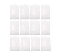 COOPHYA Fundas Transparentes Protector para Identificación y Tarjetas de Plástico 12 Prácticas y Ligeras, Portatarjetas Blanco para Tarjetas de Banco y Transporte