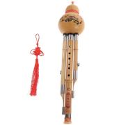 COOPHYA Hulusi de Bambú Hecho a Mano en Clave C Material Sintético, Diseño Elegante y Fácil de Aprender para Principiantes y Amantes Música Varios estilos