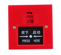 COOPHYA Interruptor Reiniciable y Respuesta Rápida de Alarma de Emergencia Manual Rojo Pulsador para Sistemas de Protección contra Incendios en Emergencias