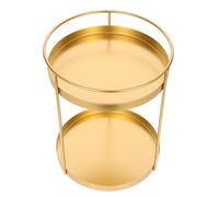 COOPHYA Iron Cosmetic Organizer con Estilo para Baño Escritorio o Dormitorio Doble Capa Resistente al Agua y Estable para Maquillaje Cremas y Perfumes