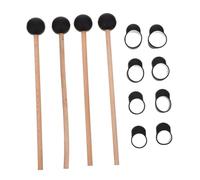 COOPHYA Juego De 12 Accesorios Para Tambor Ethereal 4 Baquetas De 21cm 8 Protectores De Dedos Para Bateristas Para Práctica y Competencias Musicales