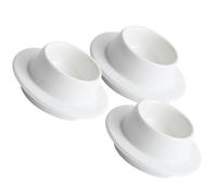 COOPHYA Juego de 3 Platos de Cerámica de Color Claro para Salsa y Condimentos Estilo Literario, Adecuado para Decoración de Mesa y Uso en Cocina