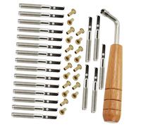 COOPHYA Juego de Clavijas de Reemplazo para Cuerda de Lira Accesorios de Madera y Metal, Conjunto Profesional para Arpa de Lira