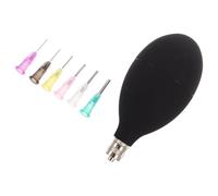 COOPHYA Juego de Herramientas para Cerámica con Botella Exprimible y Seis Puntas de Aguja, Silicona y Metal Resistentes para Decoración Precisa en Clases y Creación de Cerámica