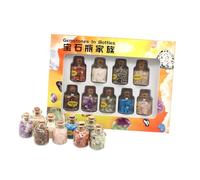 COOPHYA Juego de Minerales y Piedras Naturales para Enseñanza y Manualidades, Piedra de Cristal 9 Muestras en Varios Colores para Joyería DIY y Colección Educativa