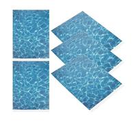 COOPHYA Láminas Adhesivas de Agua Falsa 5 Pcs, Baldosas de Río Realistas para Decoración de Mesa de Arena, Base de Corriente para Dioramas y Paisajes DIY, Material Plástico Duradero