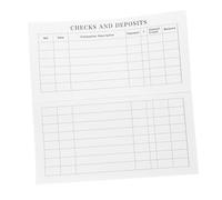 COOPHYA Libro De Registro De Cheques Personal Grande Fuente Amplia, Cuaderno Financiero Compacto Para Control De Gastos, Organizador De Chequera Adecuado Para Gestión y Administración Financiera