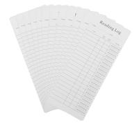 COOPHYA Marcador y libro de registro para entusiastas de libros, 12 piezas de papel estucado blanco con función de seguimiento de progreso de lectura