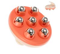COOPHYA Masajeador de Cuello Compacto Rodillo de Bolas Naranja de Abs para Aliviar el Estrés en Brazos y Cuello, Adecuado para Cuidado Corporal en Casa