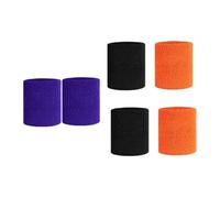 COOPHYA Muñequeras Protectoras para Muñeca Material Elástico de Látex y Algodón 6 Piezas, Absorbentes de Sudor Color Aleatorio Ideales para Baloncesto y Uso Diario