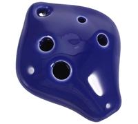 COOPHYA Ocarina De Cerámica Pequeña Para Instrumento Musical Portátil De Huecos Para Principiantes Partituras Color Azul Degradado