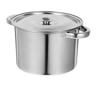 COOPHYA Olla de Acero Inoxidable 6L Fondo Extra Grueso y Tapa, Olla Multiusos para Estofar y Cocinar Arroz en Cocina Doméstica