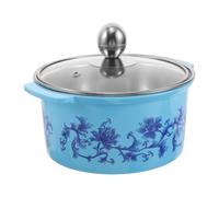 COOPHYA Olla Portátil de Acero Inoxidable con Tapa de Vidrio y Asas Antiquemaduras para Restaurante y Uso en Casa, Resistente a Altas Temperaturas y Fácil de Limpiar