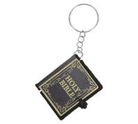 COOPHYA Pack de 10 Llaveros de Biblia en Miniatura Colgante de Metal y Pvc, Estilo Simple y Decorativo, Obsequio Adecuado para Comunión y Fiesta Religiosa