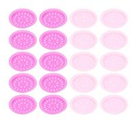COOPHYA Paleta para Pegamento de Pestañas de Pvc Púrpura, Herramienta Auxiliar para Conectar Pestañas, Soporte Estable para Extensiones, Paquete de 100 Piezas para Principiantes