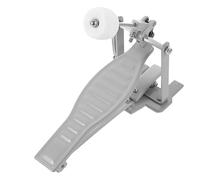 COOPHYA Pedal De Bombo Simple Para Batería, Accesorio Reemplazo Duradero Color Plateado, Adecuado Para Bateristas Principiantes y Aficionados, Diseño Práctico Para Percusión