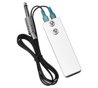 COOPHYA Pedal para Tatuajes de Acero Inoxidable 1,4 M Vertical Rectangular, Enchufe Flexible para Máquina de Tatuar, Suministro de Tatuajes, Paso Integral Estable, Compatible Fuentes