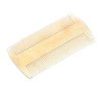 COOPHYA Peine de Cuerno Natural para Masaje Capilar y Mejorar la Circulación Sanguínea, Diseño Doble Cara, Tamaño Pequeño Adecuado para Uso Familiar Aire Libre