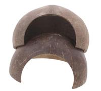 COOPHYA Refugio para Reptiles Pequeño de Resina, Cueva Decorativa Resistente al Desgaste para Terrarios, 2 Piezas Agujero, Escondite Natural para Tortugas, Geckos y Cangrejos Ermitaños