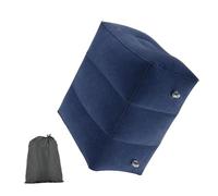COOPHYA Reposapiés Inflable Ajustable de PVC Cómodo y Plegable para Viaje, Cojín Portátil para Piernas Altura Regulable y Tacto Agradable