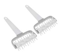 COOPHYA Rodillo para Pizza de Plástico Blanco 2 Piezas Práctico y Conveniente para Hornear y Preparar Masa en Cocina Casera