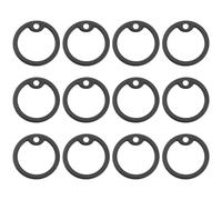COOPHYA Silenciadores de Silicona Ajuste Ceñido y Protección de Bordes 12 Negro para Placas de Identificación de Perros y Gatos Accesorios Ideales para Mascotas