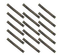 COOPHYA Soporte de Etiquetas de Precios Ajustable de Plástico Negro Números y Símbolos para Mostrador, 15 Tiras Bordes Redondeados para Ropa y Verduras