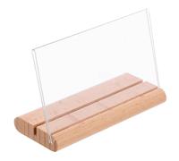 COOPHYA Soporte para Menú y Porta Menú de Madera y Acrílico, para Mesa, Uso en Exhibición, Letrero Publicitario para Restaurante y Tienda
