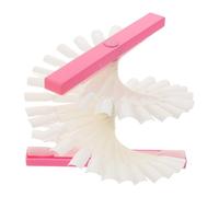 COOPHYA Tabla de Práctica para Uñas Postizas de 48 Colores en Forma de Abanico, Color Rosa, Material Resistente, Adecuado para Exhibición, Selección y Práctica del Arte de Uñas en Salones