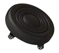 COOPHYA Taburete Rodante De Piel PU para Descanso De Pies Reposapiés Oficina Diseño Ergonómico y Rotación para Aliviar La Fatiga Casa y Trabajo