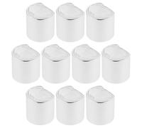 COOPHYA Tapas de botellas de plástico resistentes a impactos, 10 piezas, compatibles con botellas de champú y gel de ducha para uso diario