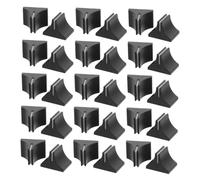 COOPHYA Tapas Deslizantes de Plástico Negro y para Fader de Mezclador, 30 Unidades, Recambio de Perillas Deslizadoras para Consola de Sonido, Compatibles Equipo de Grabación Profesional