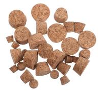 COOPHYA Tapones Flexibilidad y Durabilidad 30 de Corcho de Madera Cónicos y Redondos para Botellas de Vino y Frascos de para Proyectos de Manualidades y Bricolaje