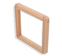 COOPHYA Telar de Tejer Cuadrado de Madera 20x20 Cm, Herramienta de Tejido Fácil de Usar para Hacer Bufandas y Sombreros, Diseño Creativo y Versátil para Bricolaje Manual