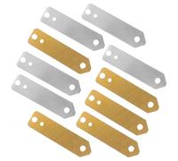 COOPHYA Tiras de Ánodo de Cobre y Zinc para Batería de Frutas, 10 Unidades (5 Láminas de Cobre 5 de Zinc) para Experimentos Científicos Educativos Electrodos, Material de Laboratorio