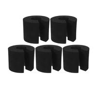 COOPHYA Topes de Espuma para Puertas y Ventanas 5 Piezas Negro Cojín Protector para Dedos Función Absorbente de Impactos Adecuado para Uso en Guarderías y Casas