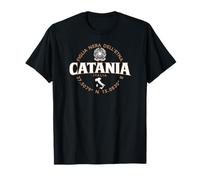 Coordenadas Catania Italia Etiqueta 2C Camiseta
