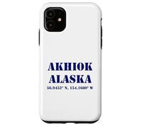 Coordenadas de Akhiok Alaska USA Carcasa para iPhone 11