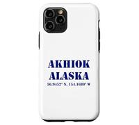 Coordenadas de Akhiok Alaska USA Carcasa para iPhone 11 Pro