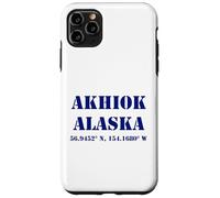 Coordenadas de Akhiok Alaska USA Carcasa para iPhone 11 Pro MAX