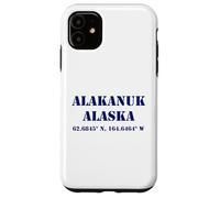 Coordenadas de Alakanuk Alaska USA Carcasa para iPhone 11
