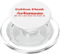 Coordenadas de Cotton Plant Arkansas PopSockets PopGrip para MagSafe