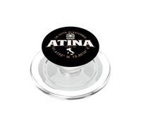 Coordenadas de Etiqueta Atina Italia 2C PopSockets PopGrip para MagSafe