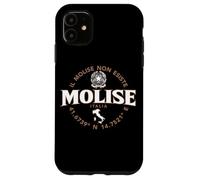 Coordenadas de Etiqueta Molise Italy 2C Carcasa para iPhone 11