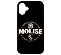 Coordenadas de Etiqueta Molise Italy 2C Carcasa para iPhone 16 Plus